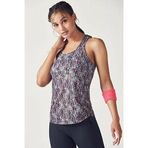 Fabletics Tank Size XS Women's Wonderweave Cashel Racerback Multicolor Gym Top